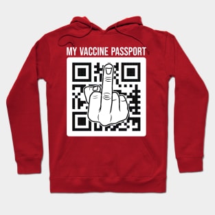 My vaccine Passport funny finger Scan this Hoodie